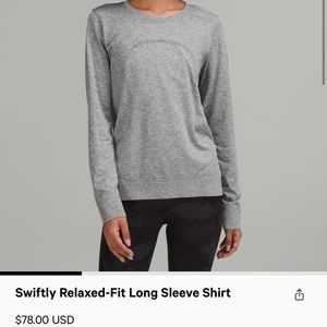 NWOT Relaxed fit Swiftly Tech Long Sleeve